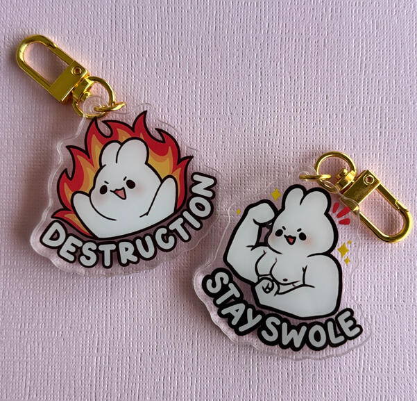 Bun Bun Acrylic Charms